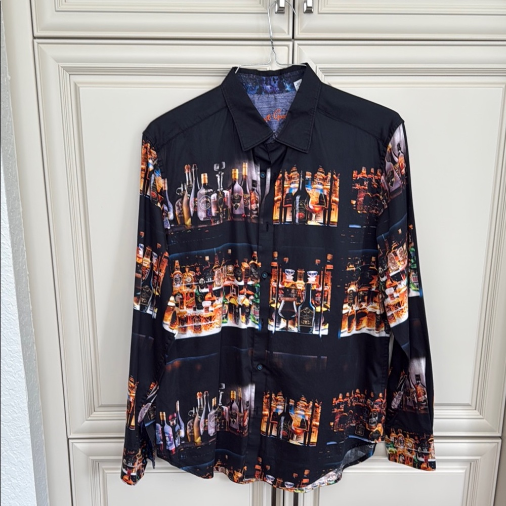 Robert Graham Black Multicolor Button Down Shirt